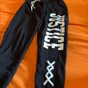 black joggers